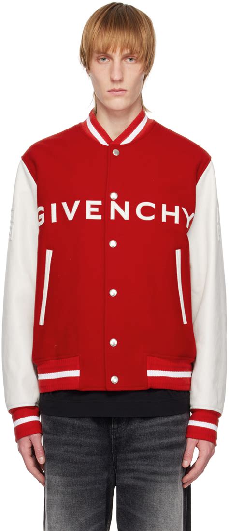 givenchy red baseball jacket|Givenchy jackets for men.